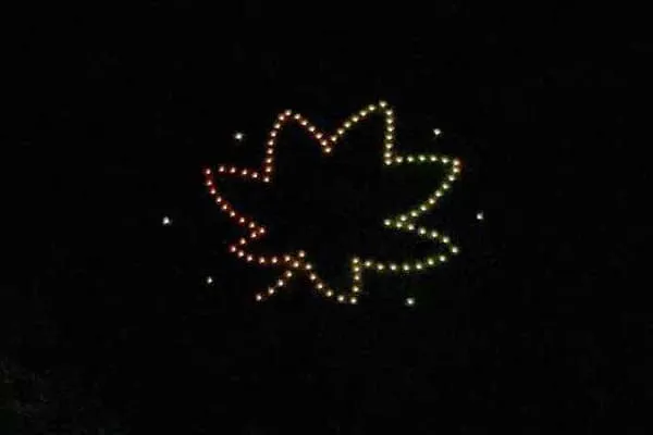 ナイトドローンショー広島2022